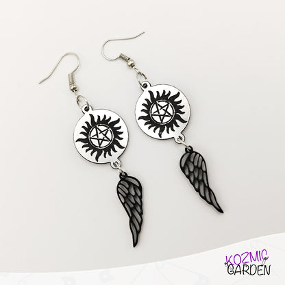 SUPERNATURAL ANTI-POSSESSION SYMBOL EARRINGS - Kozmic Garden