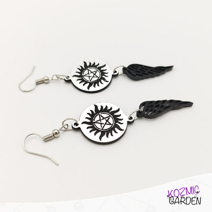 SUPERNATURAL ANTI-POSSESSION SYMBOL EARRINGS - Kozmic Garden