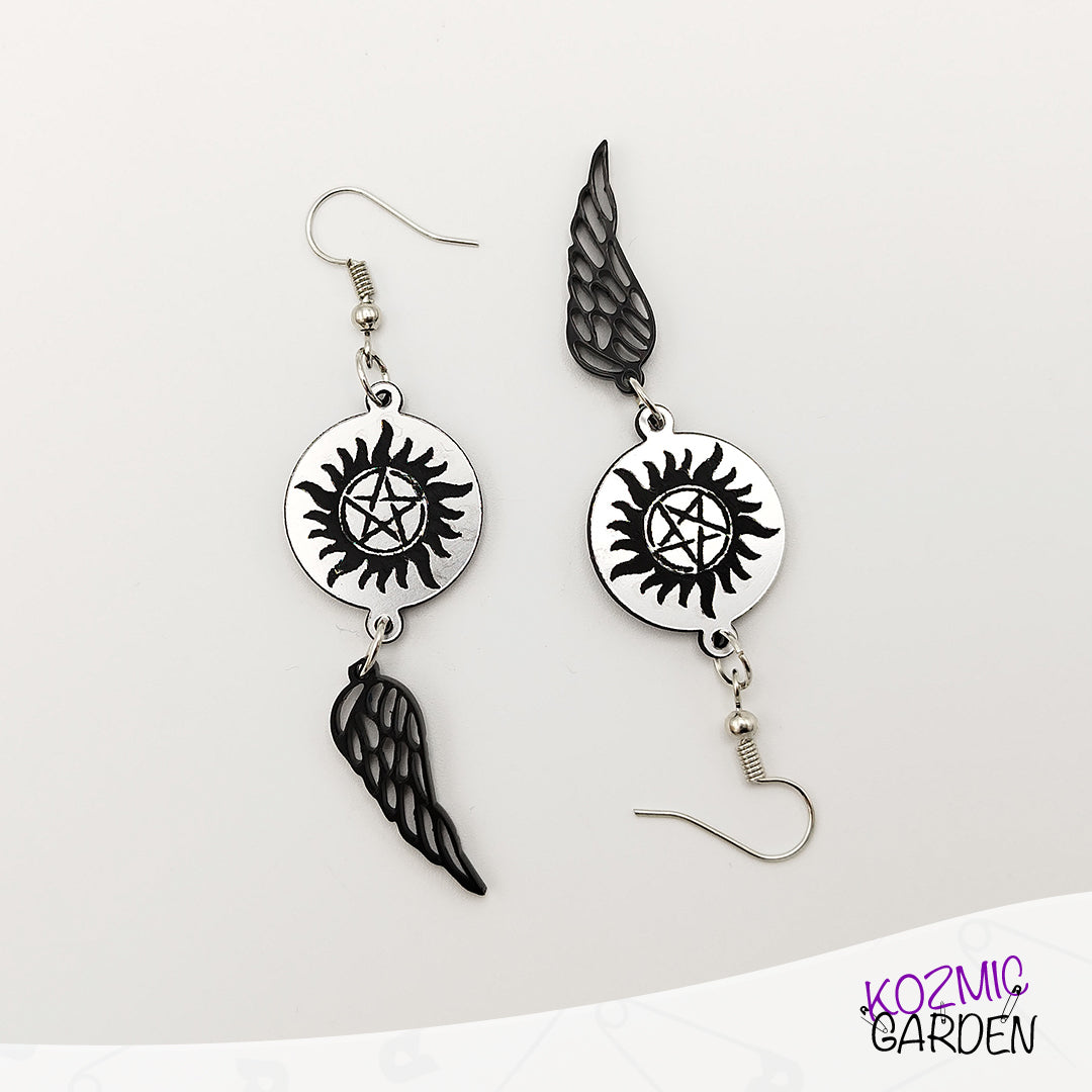 SUPERNATURAL ANTI-POSSESSION SYMBOL EARRINGS - Kozmic Garden