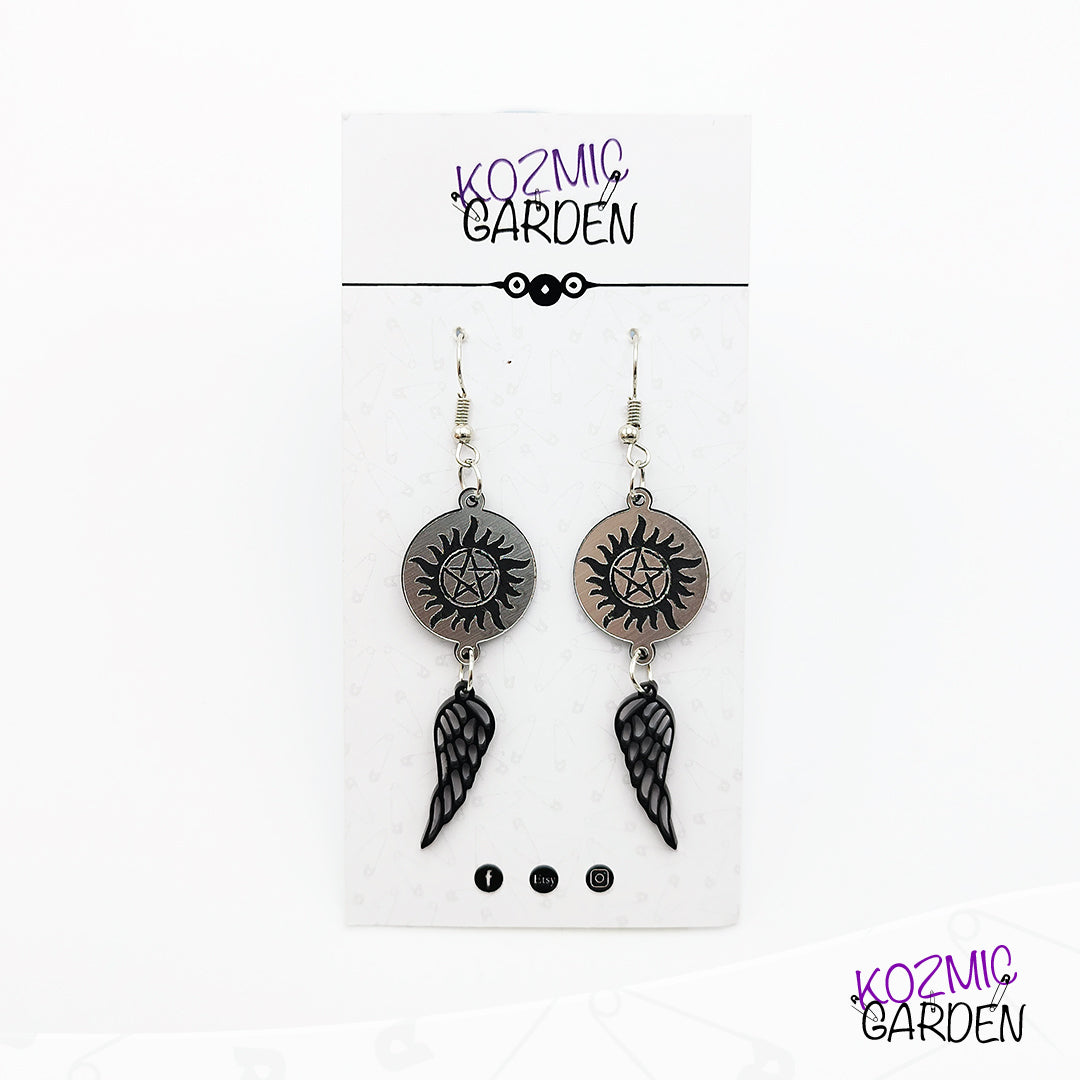 SUPERNATURAL ANTI-POSSESSION SYMBOL EARRINGS - Kozmic Garden