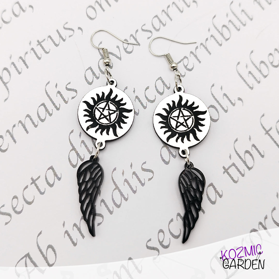 SUPERNATURAL ANTI-POSSESSION SYMBOL EARRINGS - Kozmic Garden