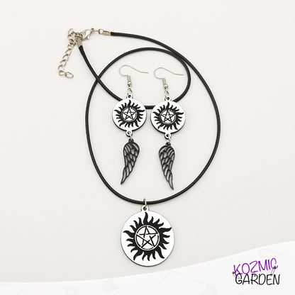 SUPERNATURAL ANTI-POSSESSION SYMBOL EARRINGS - Kozmic Garden