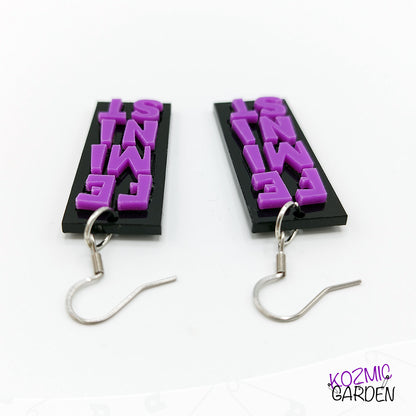 FEMINIST EARRINGS - Wear Your Values Loud and Proud!