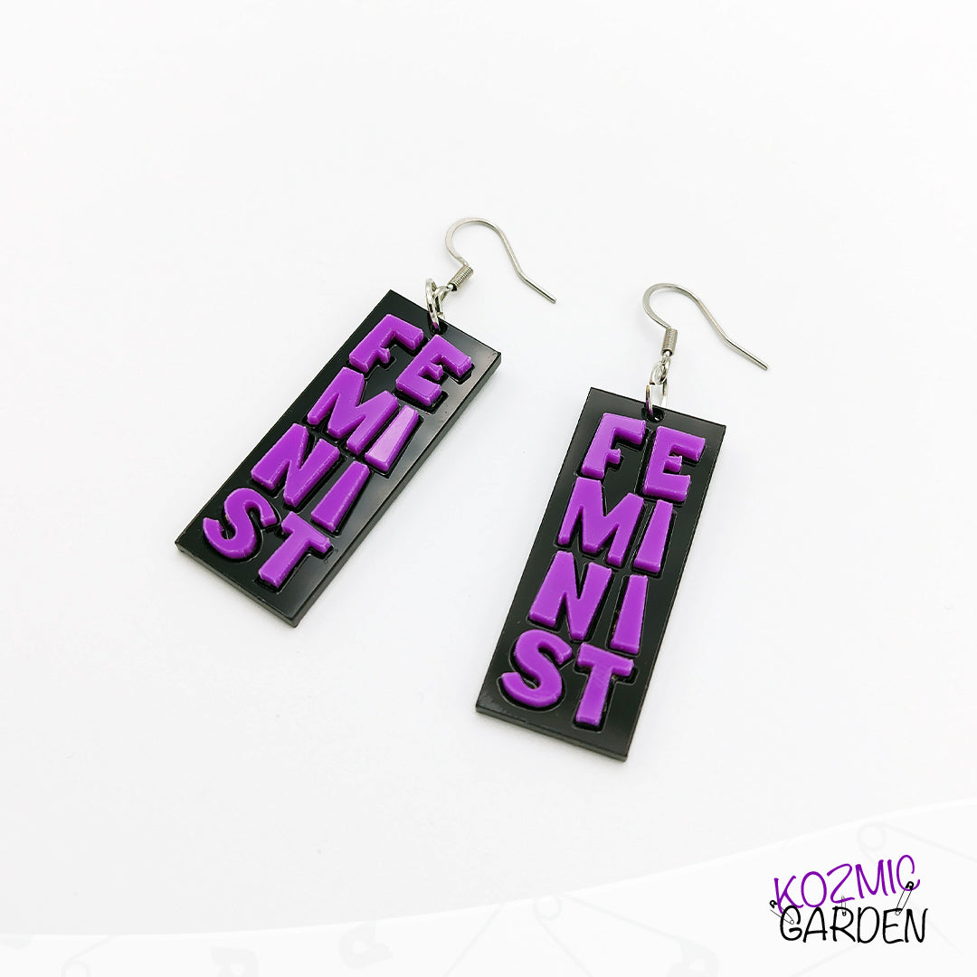 FEMINIST EARRINGS - Wear Your Values Loud and Proud!