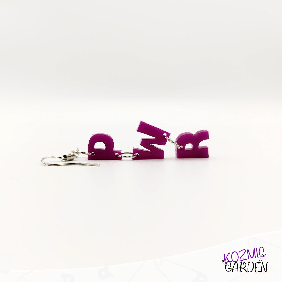 GIRL POWER EARRINGS - Wear Your Message Loud!