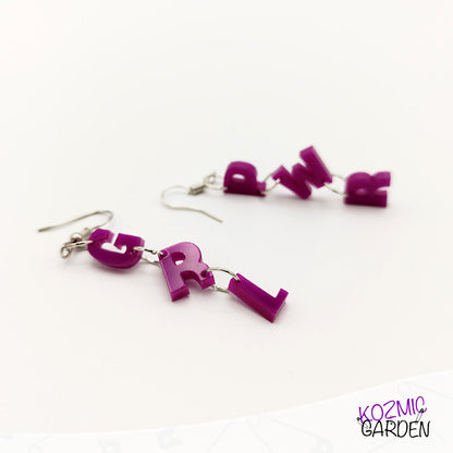 GIRL POWER EARRINGS - Wear Your Message Loud!