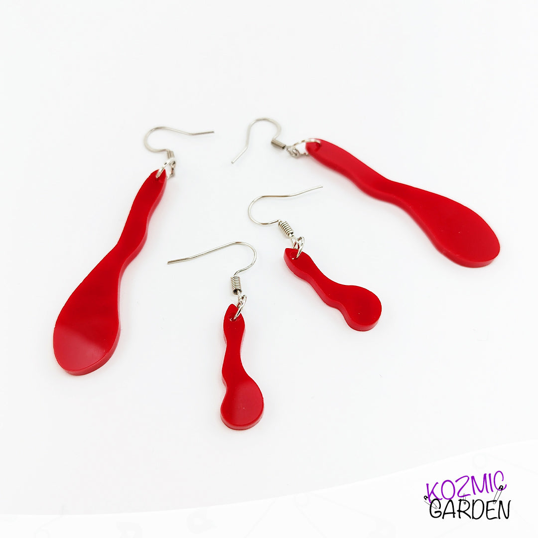 Blood Drop Earrings | For thirsty Creatures!