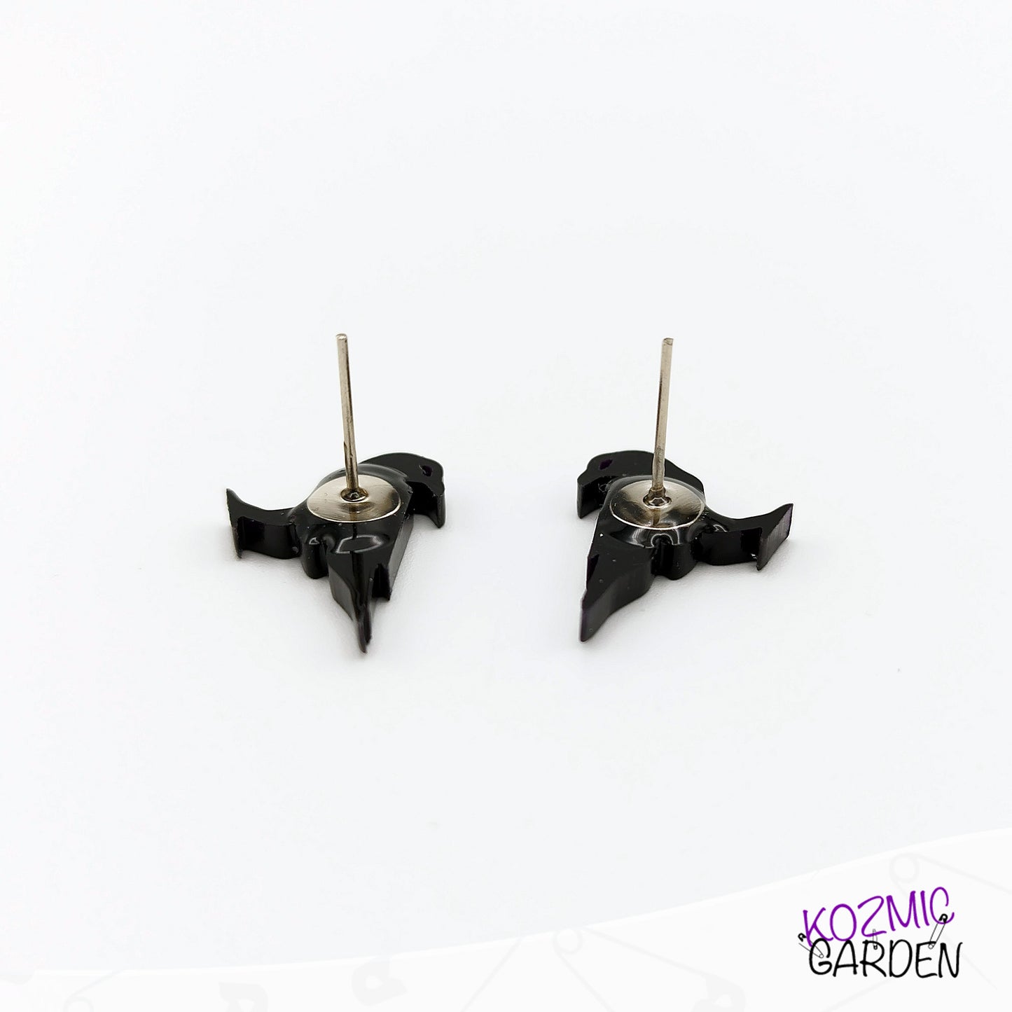 Gothic Raven Stud Earrings | Edgar Allan Poe Vibes!