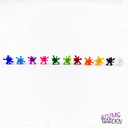 Paint Splash Stud Earrings | Colorful and Creative for Artists !