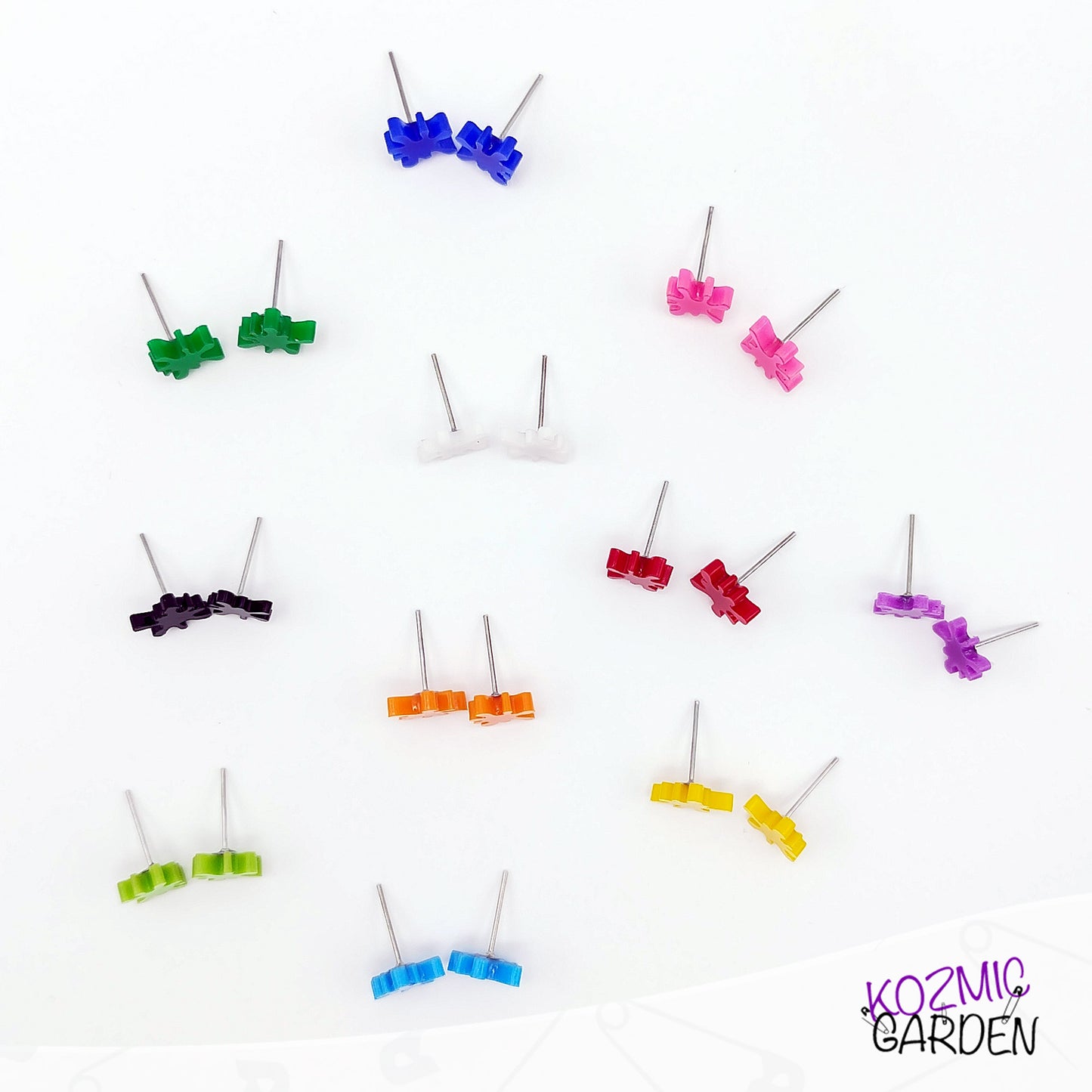 Paint Splash Stud Earrings | Colorful and Creative for Artists !