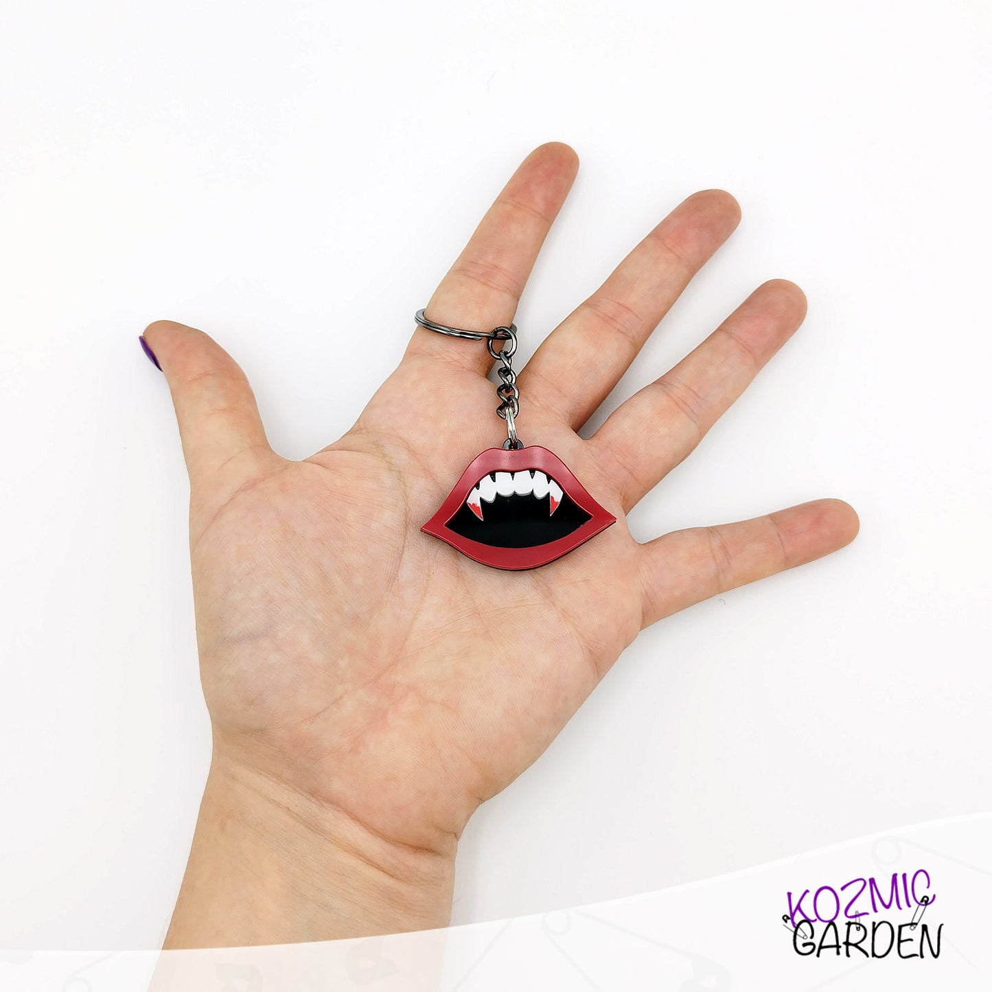 Vampire Mouth Keychain – Never Forget Your Crypt Keys!