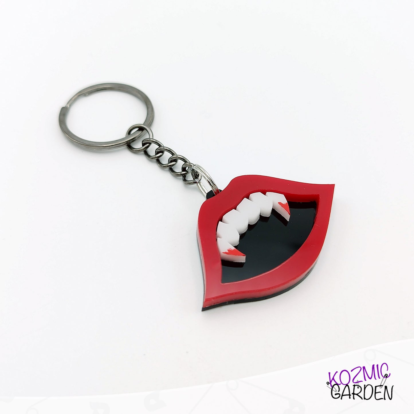 Vampire Mouth Keychain – Never Forget Your Crypt Keys!