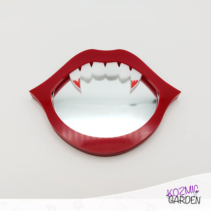 Vampire Mouth Pocket Mirror – Show off your fangs!