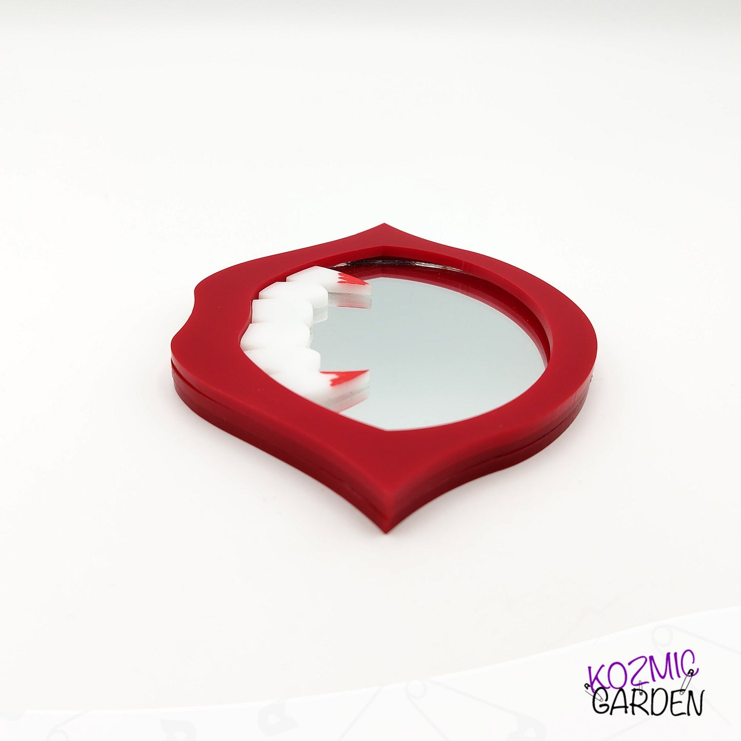 Vampire Mouth Pocket Mirror – Show off your fangs!