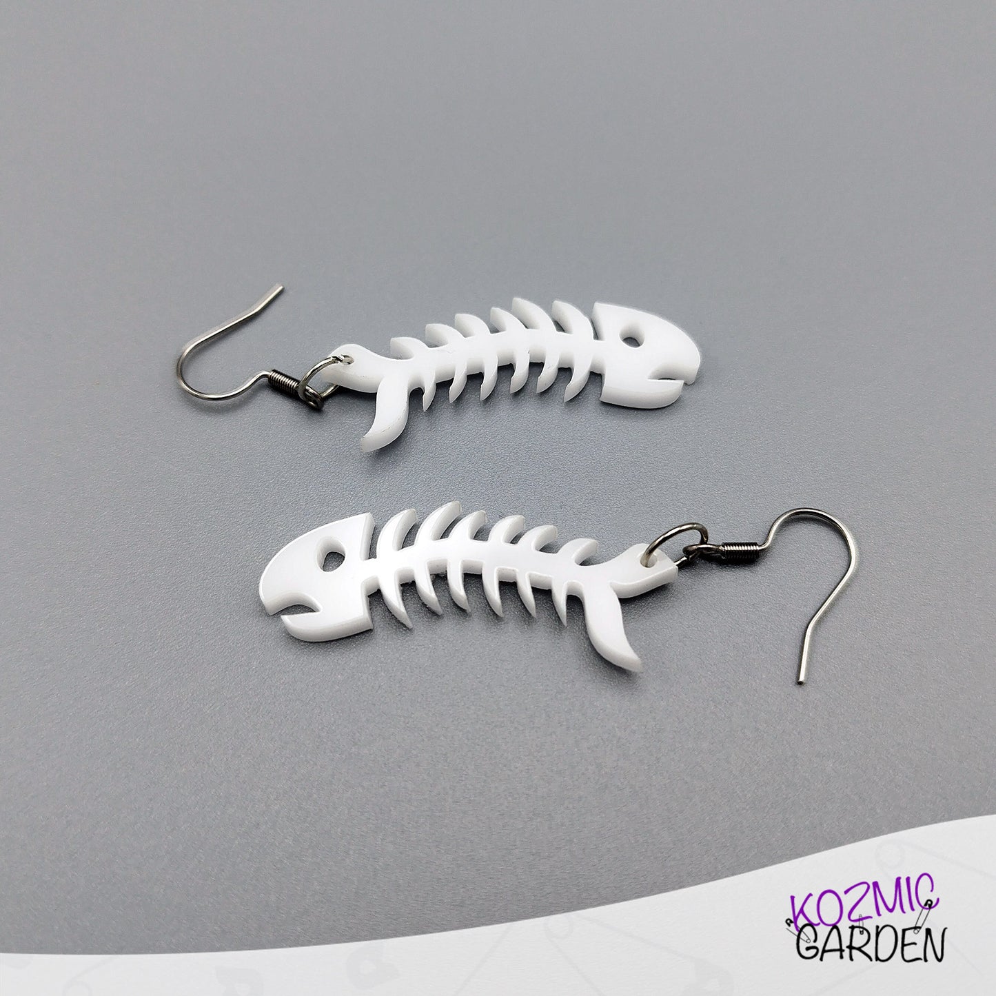 Fish Bone Earrings – Adopt a Sardine!