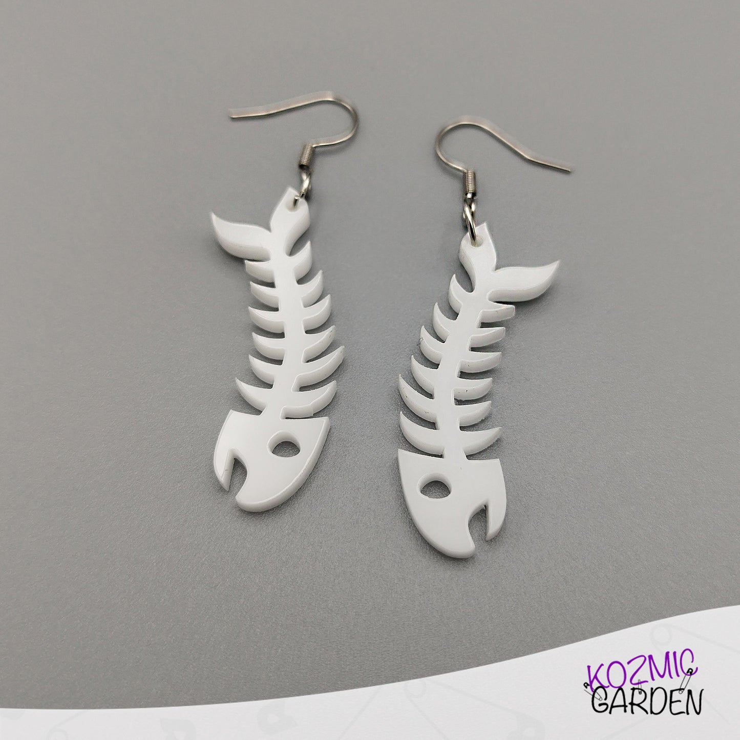 Fish Bone Earrings – Adopt a Sardine!