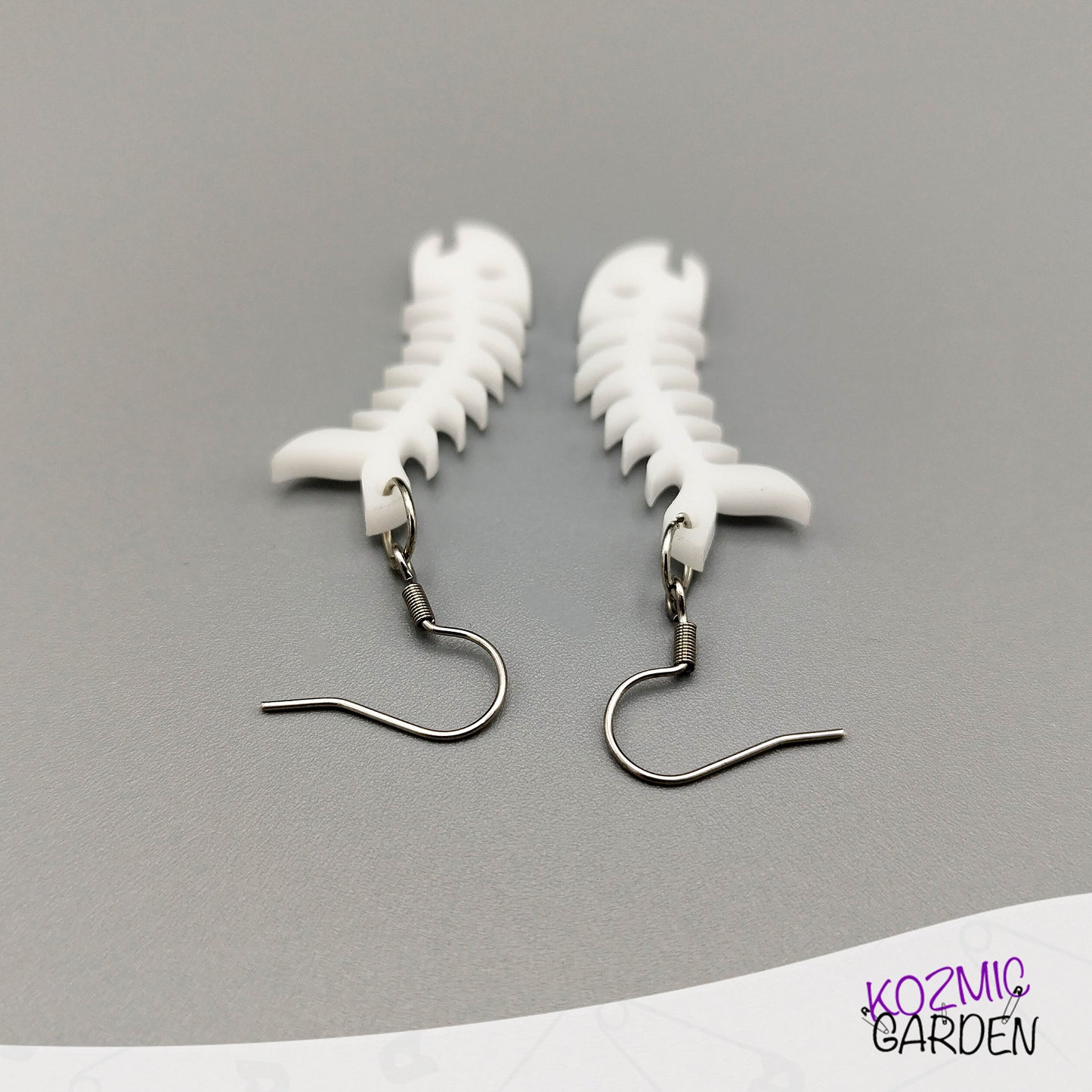 Fish Bone Earrings – Adopt a Sardine!