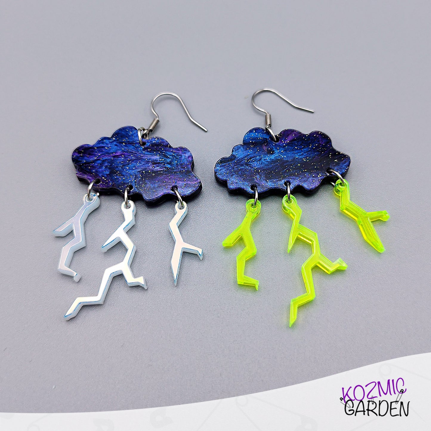 Thunderstorm Cloud Earrings - Have you ever seen the rain?