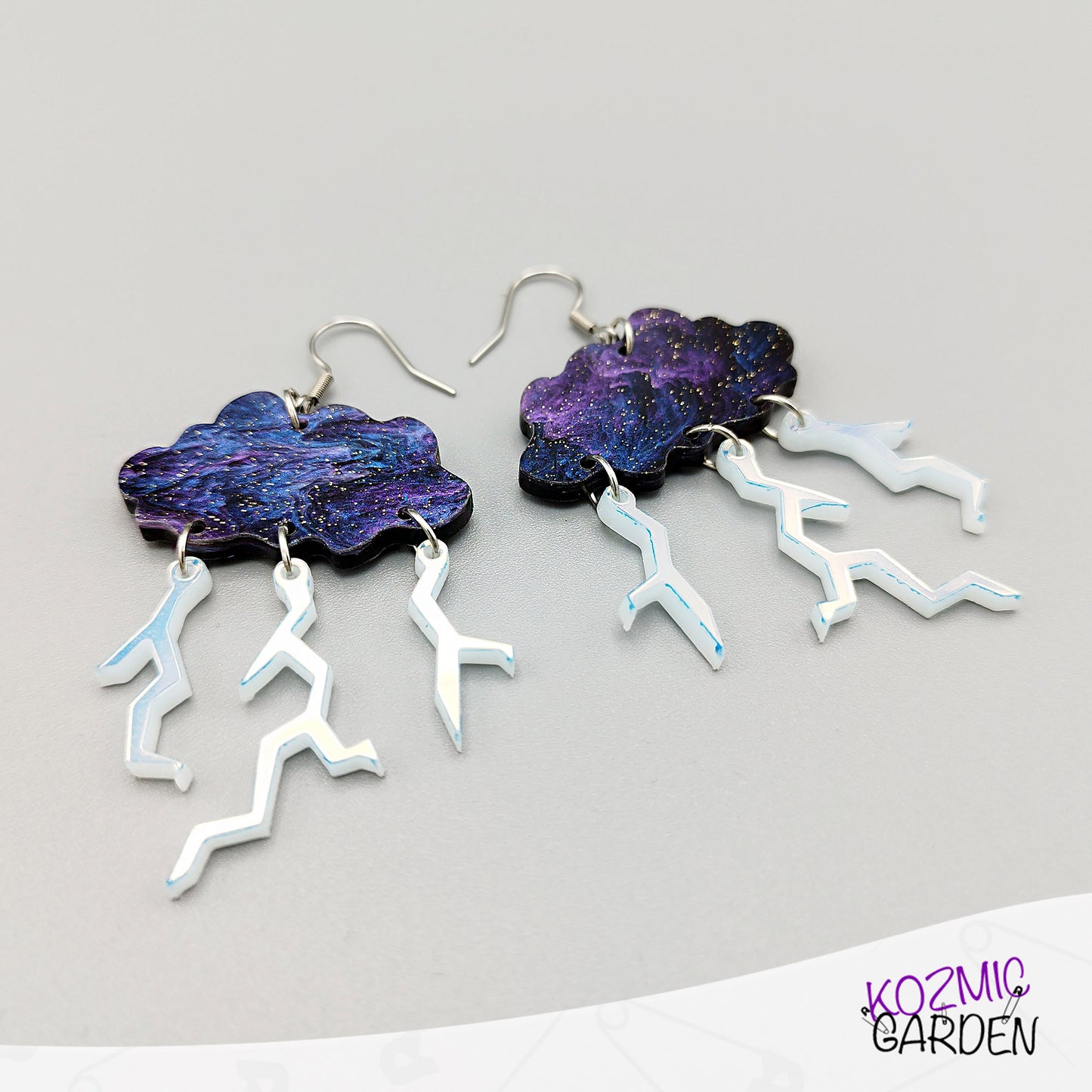 Thunderstorm Cloud Earrings - Have you ever seen the rain?