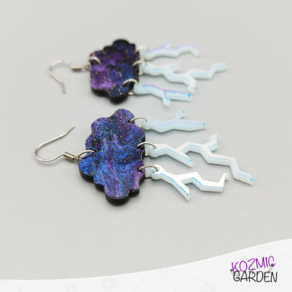 Thunderstorm Cloud Earrings - Have you ever seen the rain?