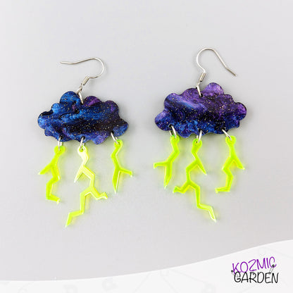 Thunderstorm Cloud Earrings - Have you ever seen the rain?