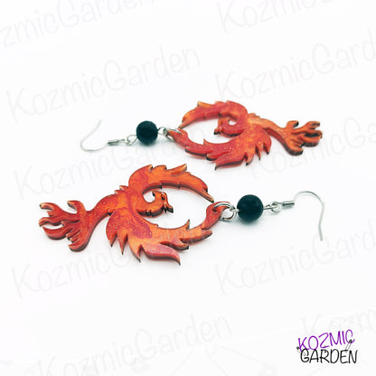 Fiery Phoenix Earrings and Pendant | Dare to emerge from the ashes! 🔥