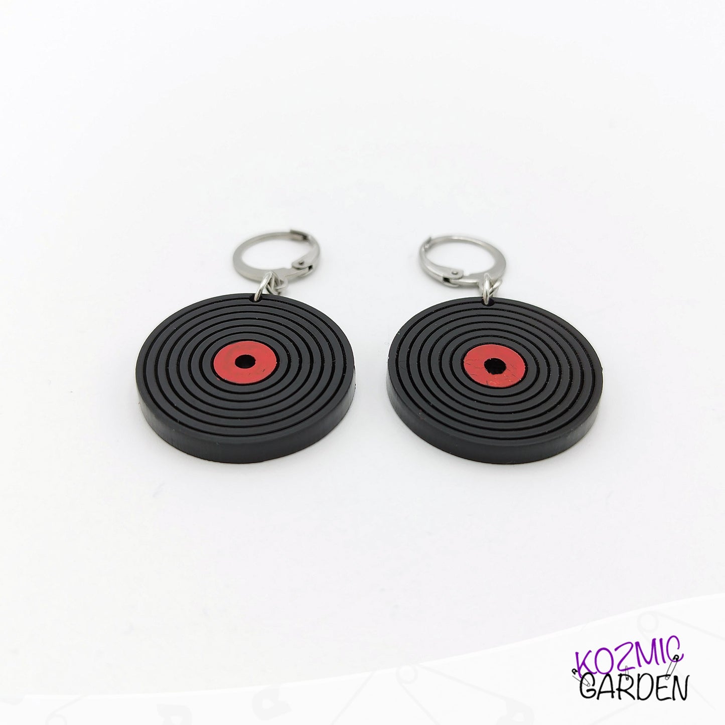 Retro Vinyl Disc Earrings – Music Lover’s Dream