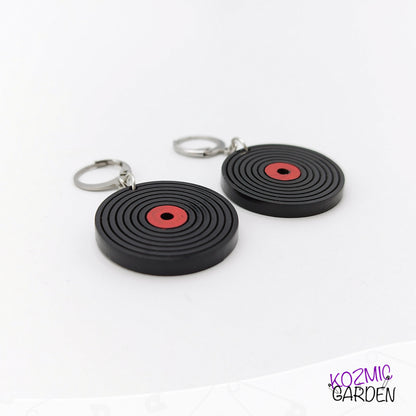 Retro Vinyl Disc Earrings – Music Lover’s Dream