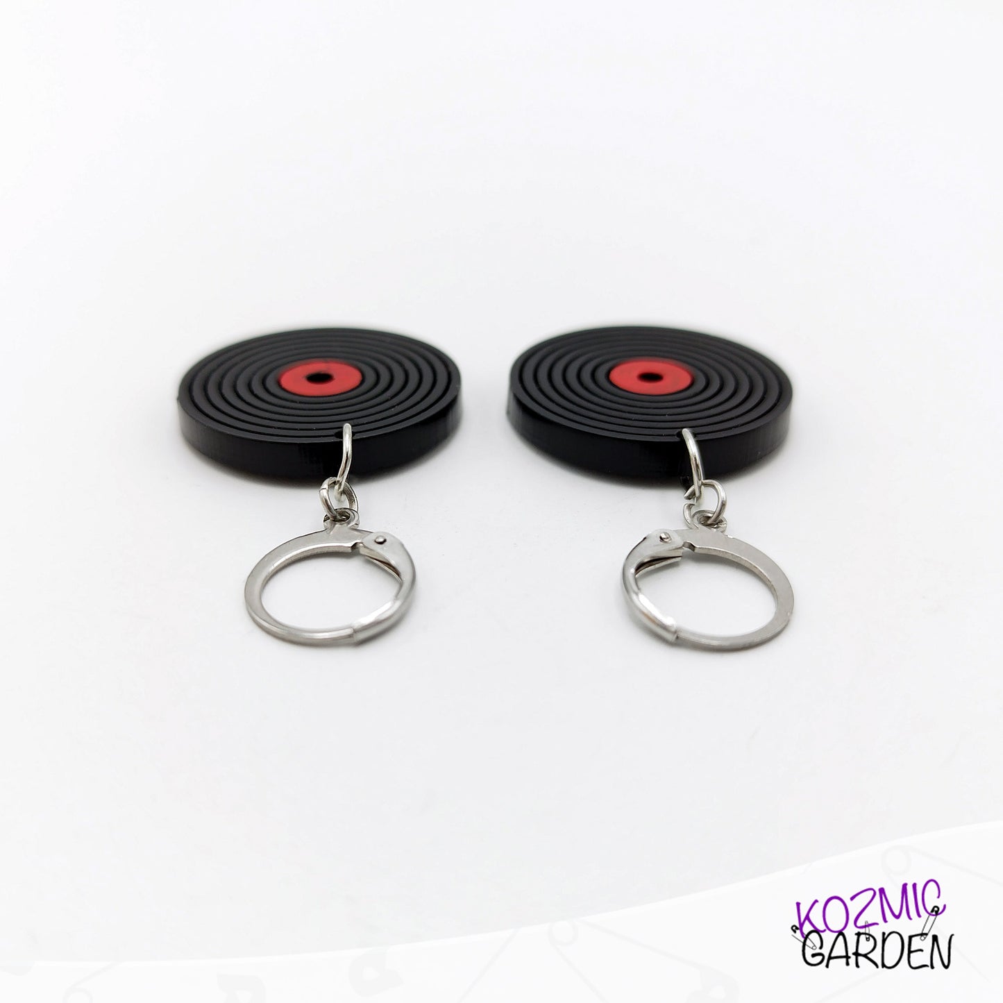 Retro Vinyl Disc Earrings – Music Lover’s Dream