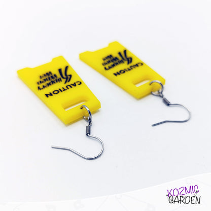 Caution: Slippery When Wet Earrings – Perfect for Bon Jovi Fans!