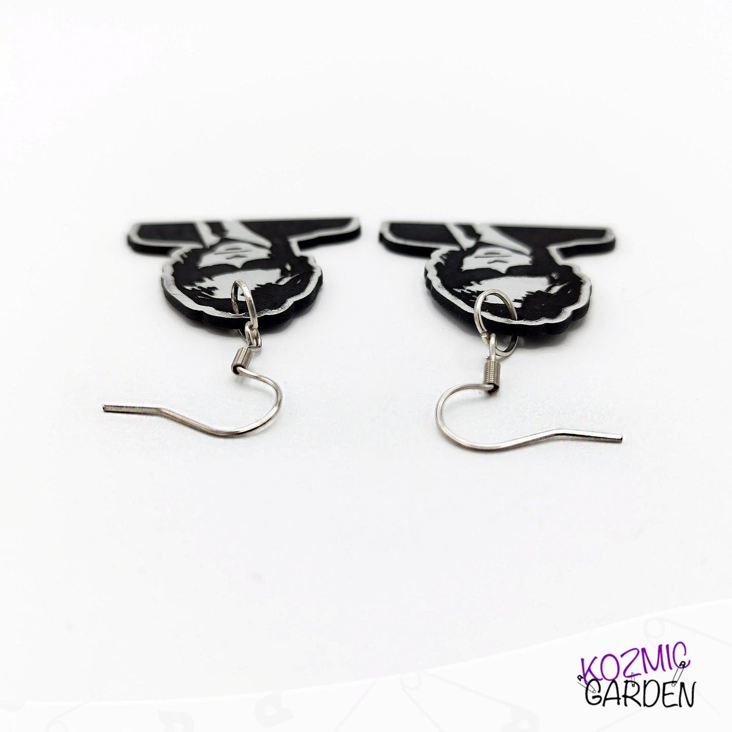 Jon Bon Jovi Earrings – Engraved on Silver Acrylic, Inspired by the Crush Album Era