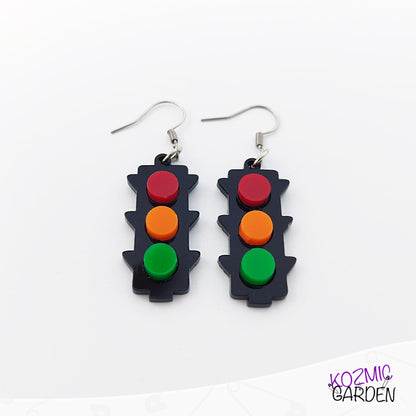 Quirky Red Traffic Light Earrings – Stop, Look, and Accessorize!