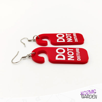 DO NOT DISTURB EARRINGS | Anti-social Style!