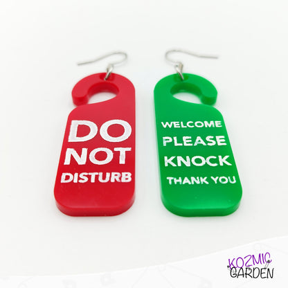 DO NOT DISTURB EARRINGS | Anti-social Style!
