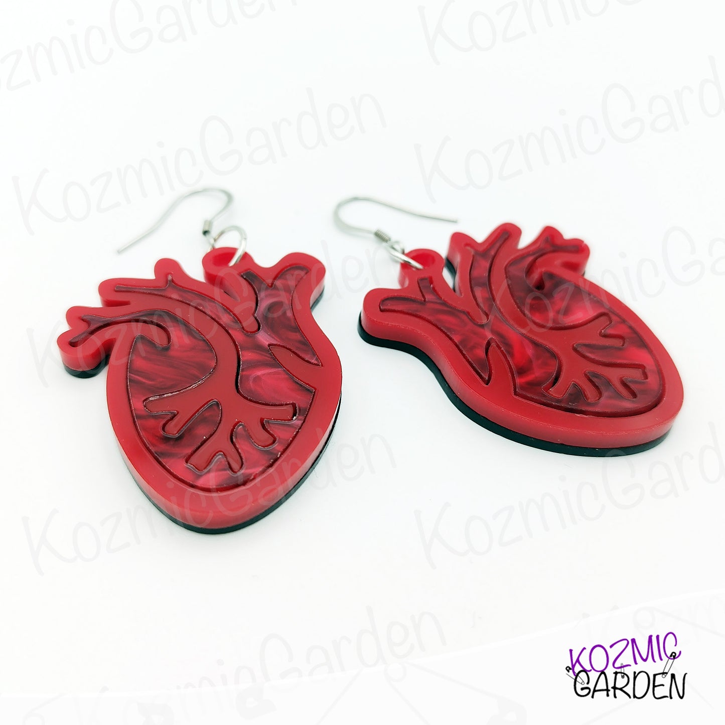 Anatomical Heart Earrings – Bloody Gorgeous for Goths & Alt Lovers