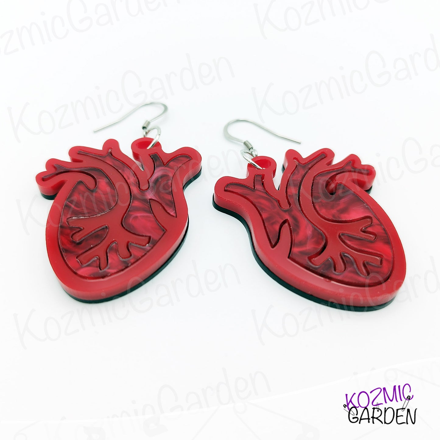 Anatomical Heart Earrings – Bloody Gorgeous for Goths & Alt Lovers