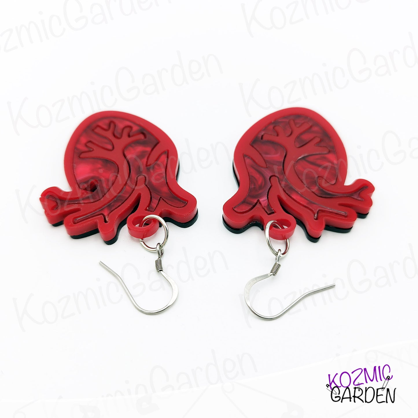 Anatomical Heart Earrings – Bloody Gorgeous for Goths & Alt Lovers