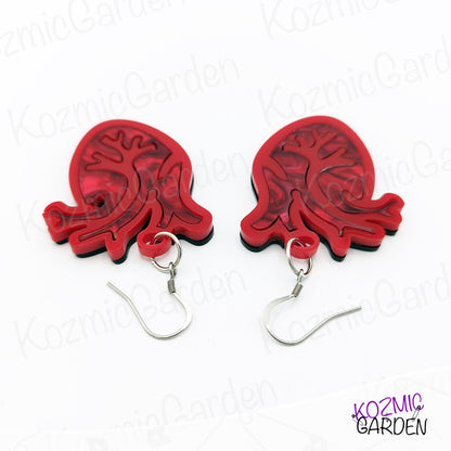 Anatomical Heart Earrings – Bloody Gorgeous for Goths & Alt Lovers