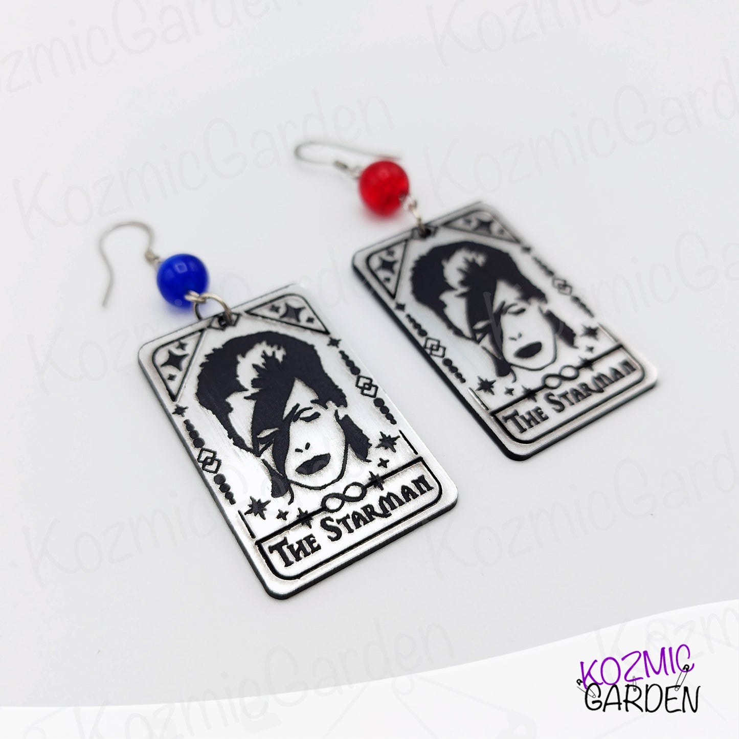 The "The Starman" Tarot Card Earrings –  David Bowie Unique Magic Card!