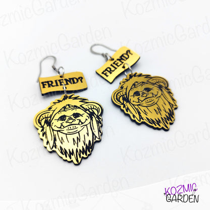 Ludo "Friend?" Earrings – Do you need a friend to enter to The Labyrinth?