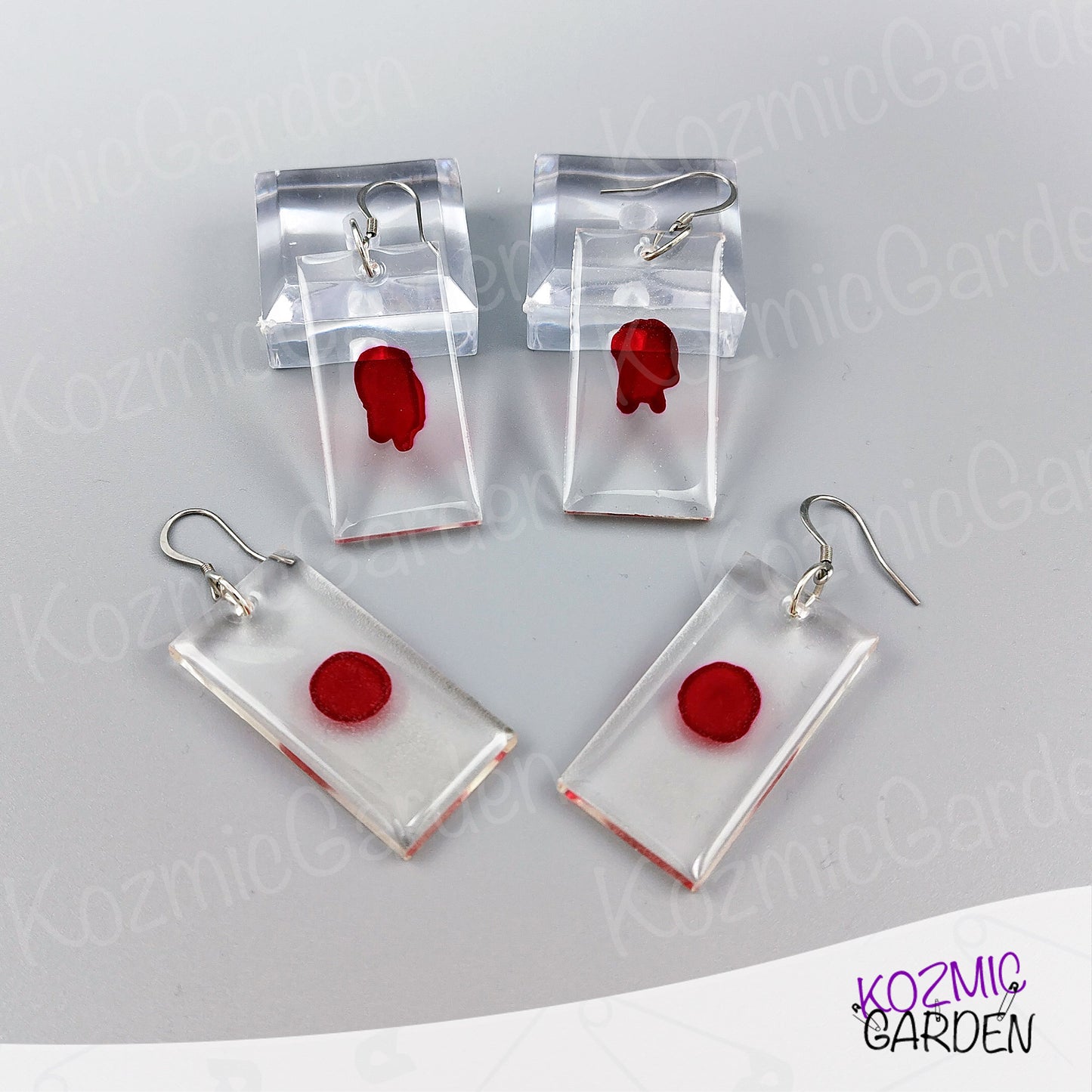 DEXTER'S BLOOD SLIDE EARRINGS | Sinister elegance awaits!