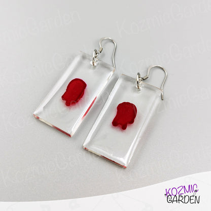 DEXTER'S BLOOD SLIDE EARRINGS | Sinister elegance awaits!