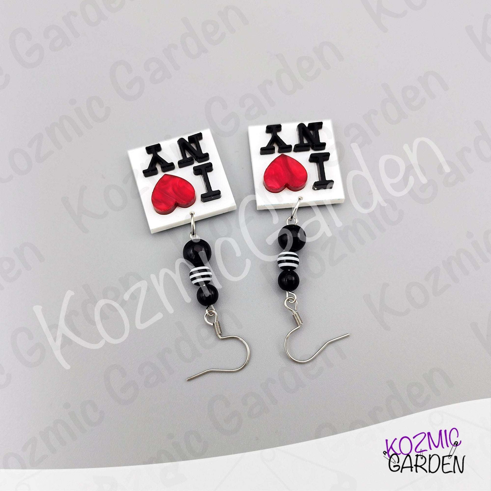 I Love New York Earrings