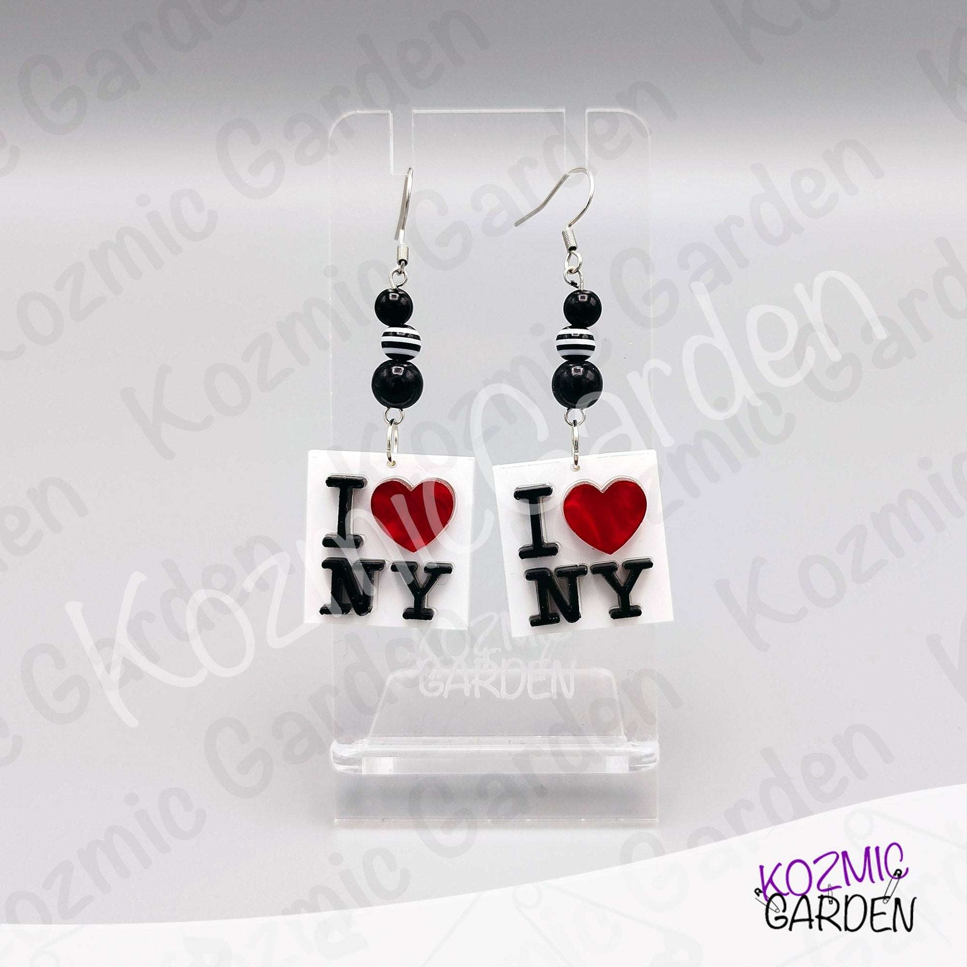I Love New York Earrings