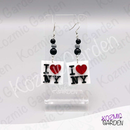 I Love New York Earrings