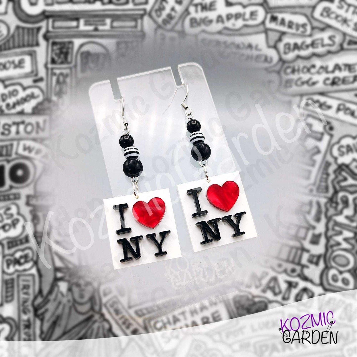 I Love New York Earrings