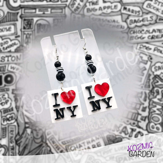 I Love New York Earrings