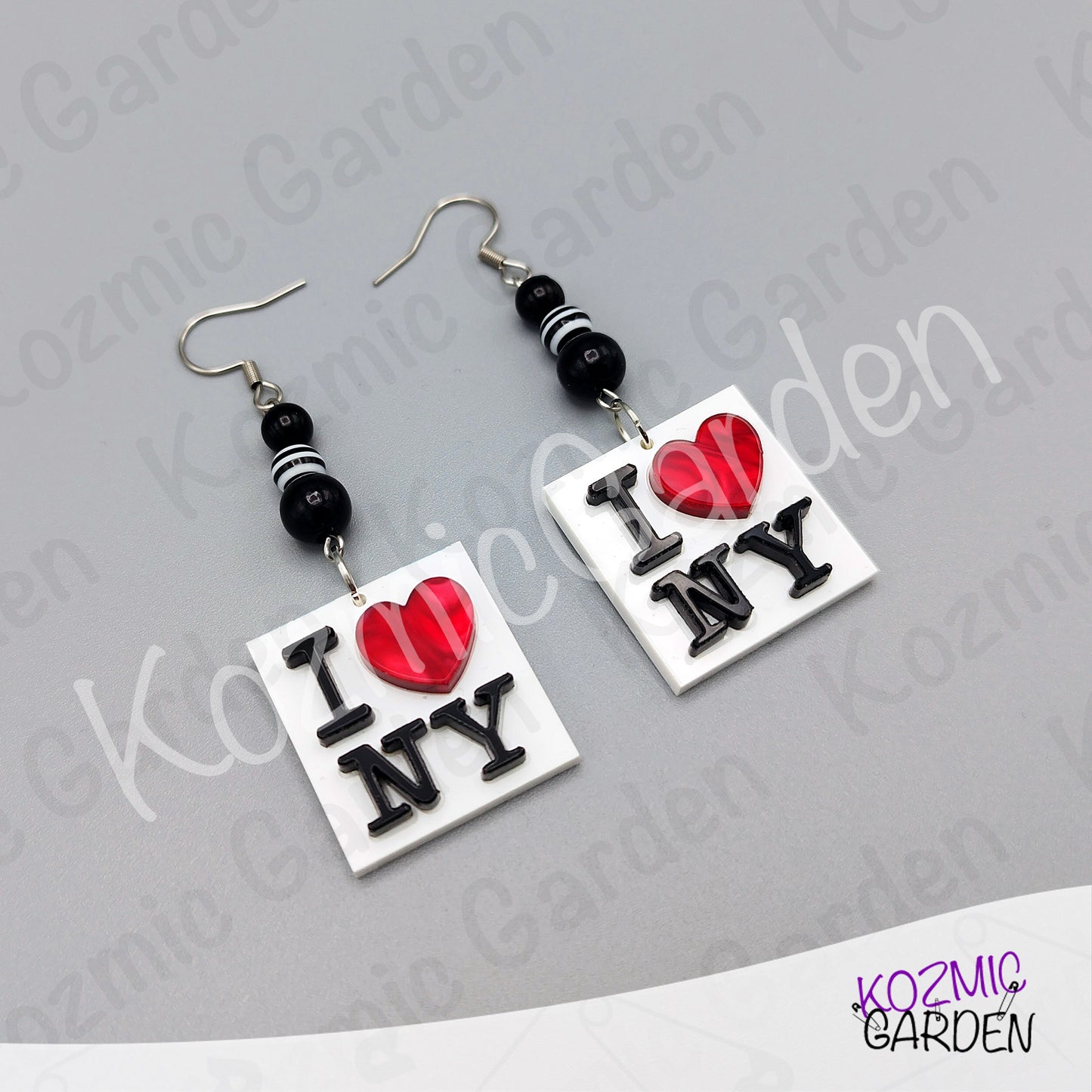 I Love New York Earrings