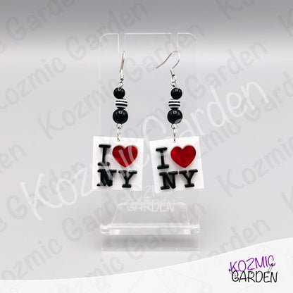I Love New York Earrings