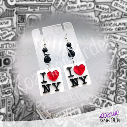 I Love New York Earrings